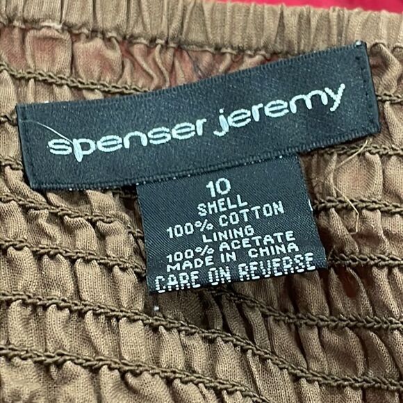 NWOT Spenser Jeremy Striped Spaghetti Strap Dress. Size 10 M medium - Picture 10 of 12